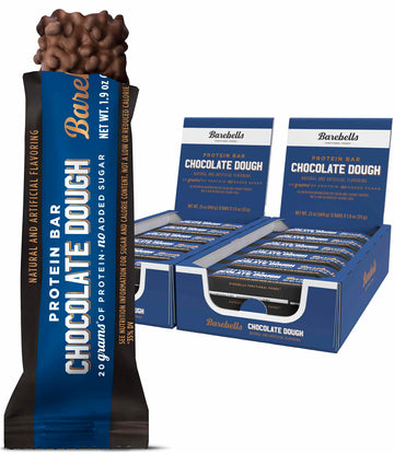 Barebells Protein Bars Brownie Dough - 12 Count, Pack Of 2 - Protein Snacks With 20G Of High Protein - Low Carb Protein Bar With