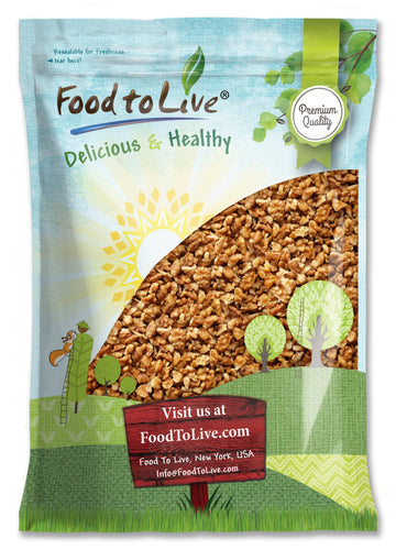 Food to Live California Walnut Pieces, 7 Pounds - Chopped Nuts, Shelled, Raw, Unsalted, Vegan, Bulk. Keto Snack. Good Source of 