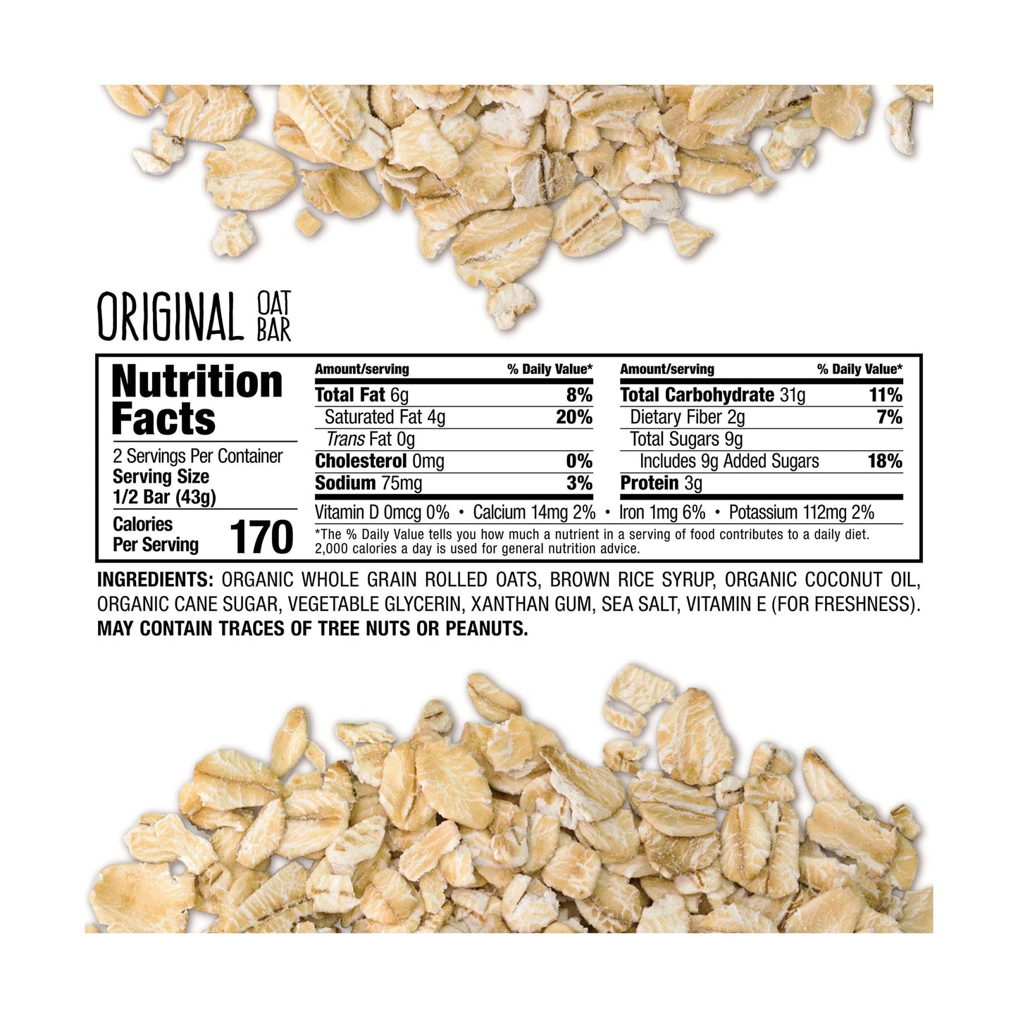 Bobo'S Oat Bars, Original, 3 Ounce