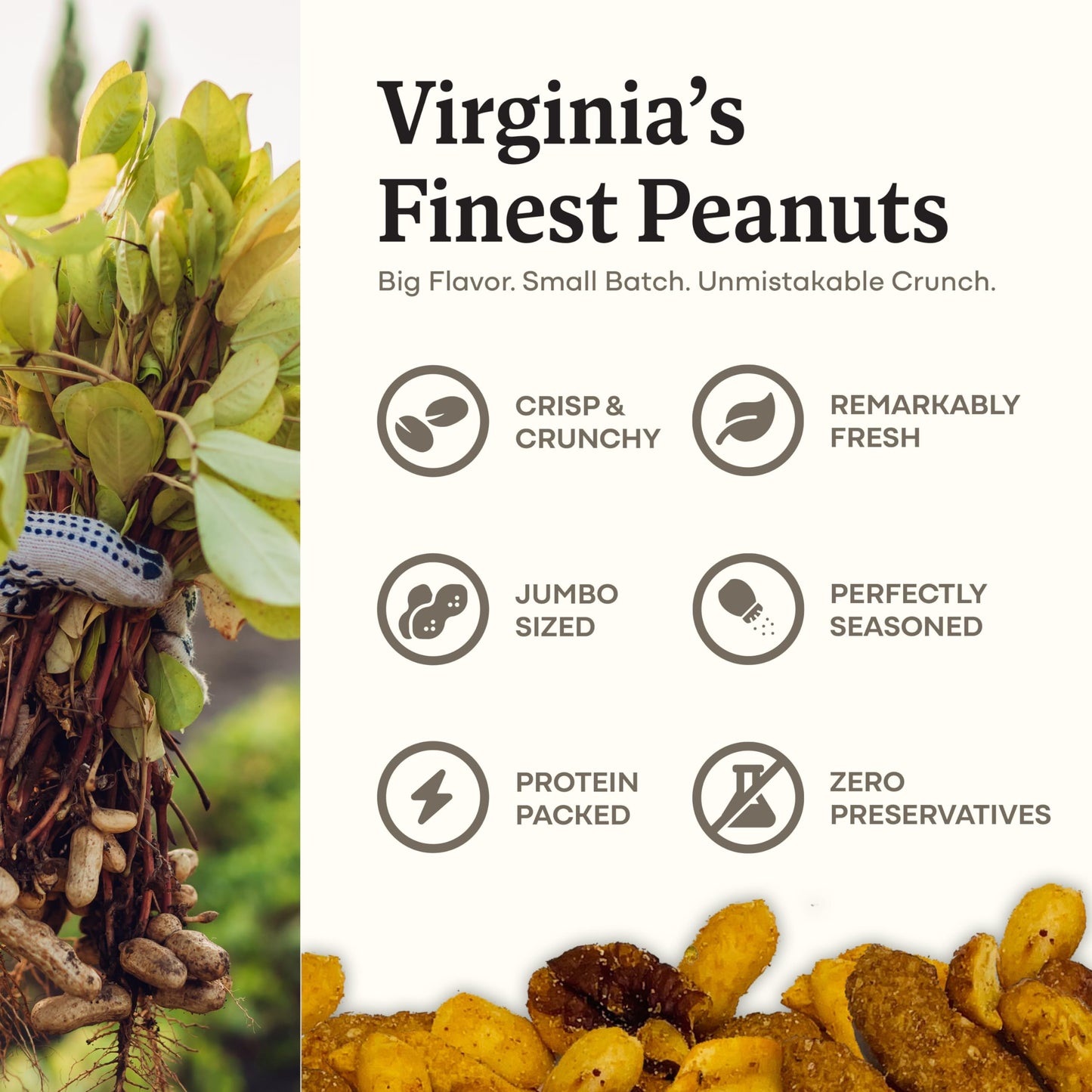 Belmont Peanuts Cocktail Crunch Mix – Pecans, Sesame & Rice Sticks – 18 oz Pack