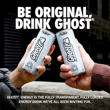 GHOST Energy Drink - 24-Pack, Original, 8.4oz, Gluten-Free, Vegan, 100mg Natural Caffeine