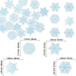 Gyufise 60Pcs Edible Snowflake Cupcake Toppers And Cake Decorations - Wafer Paper Sprinkles For Christmas Winter Holiday Theme P
