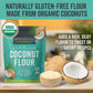 Viva Naturals Organic Coconut Flour, Gluten Free, 64 Ounce, Non-GMO, Low Fat, Ideal for Keto, Paleo & Vegan Baking