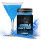 BeePoint Edible Glitter Luster Dust - Food Grade Shimmer Powder for Baking, Cocktails, & Cake Decorating - 15g - Blue