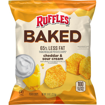 Baked Ruffles Baked Ruffles Cheddar Sour Cream, Pack of 40