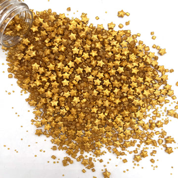 Sprinkles Gold Star Sugar Crystal Sugar Candy Cake Decorations Cupcake Toppers Cookie Decorating Ice Cream Celebrations Shaker J