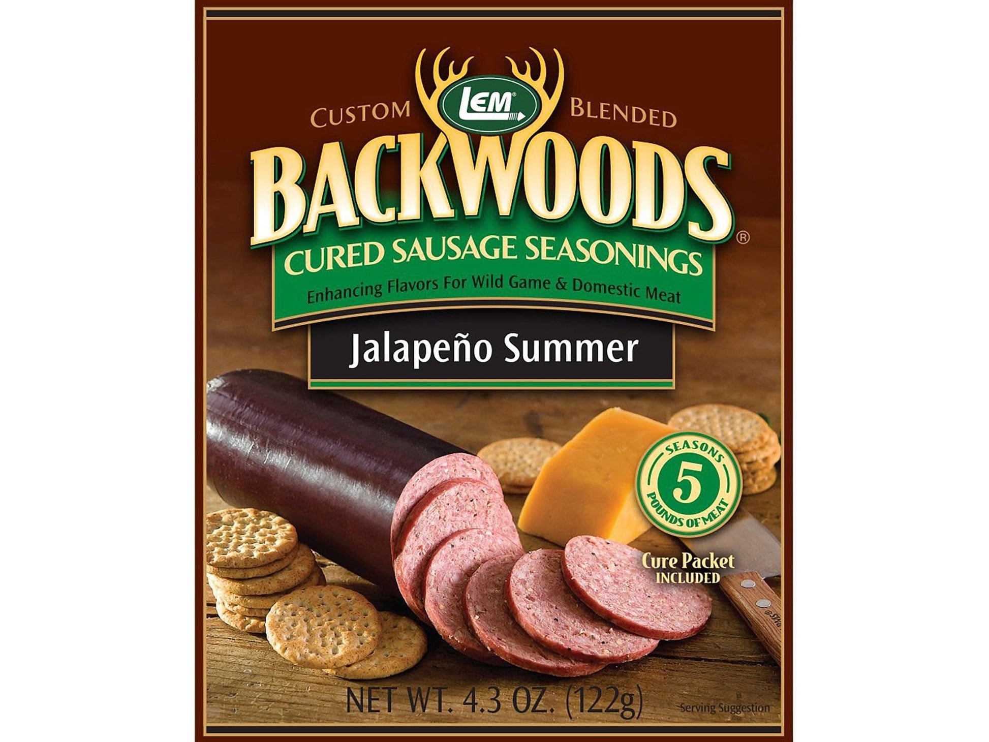 LEM Backwoods Jalapeno Summer Sausage Seasoning, 80 Ounce, for 5 lbs Meat