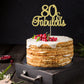 Gyufise 1Pcs 80 & Fabulous Cake Toppers 80 Birthday Anniversary Cake Toppers For 80 Birthday Anniversary Party Decorations Happy
