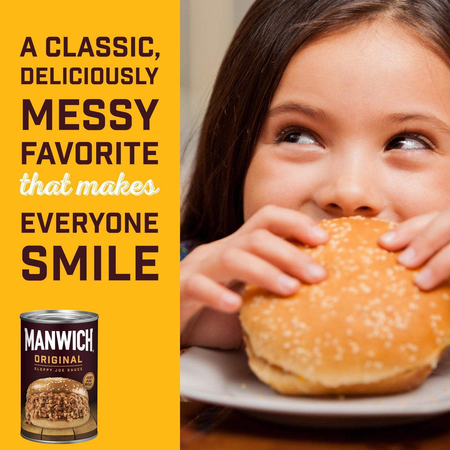 Manwich Original Sloppy Joe Sauce, Canned Sauce, 24 oz