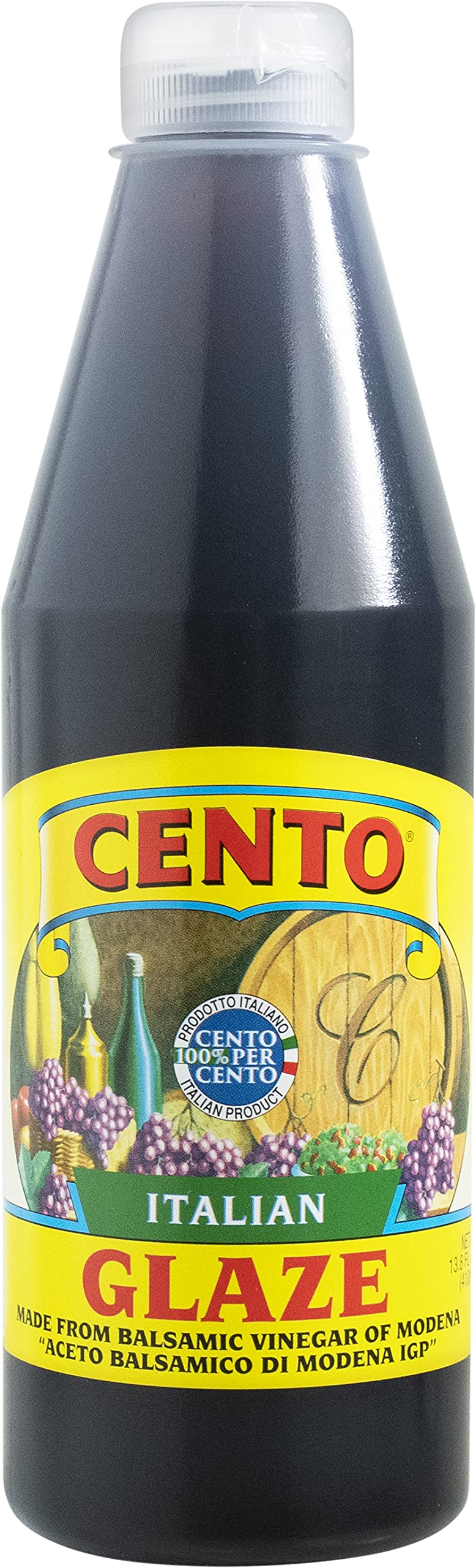 Cento Italian Balsamic Glaze  13.8 Oz  Balsamic Vinegar of Modena  Made in Italy