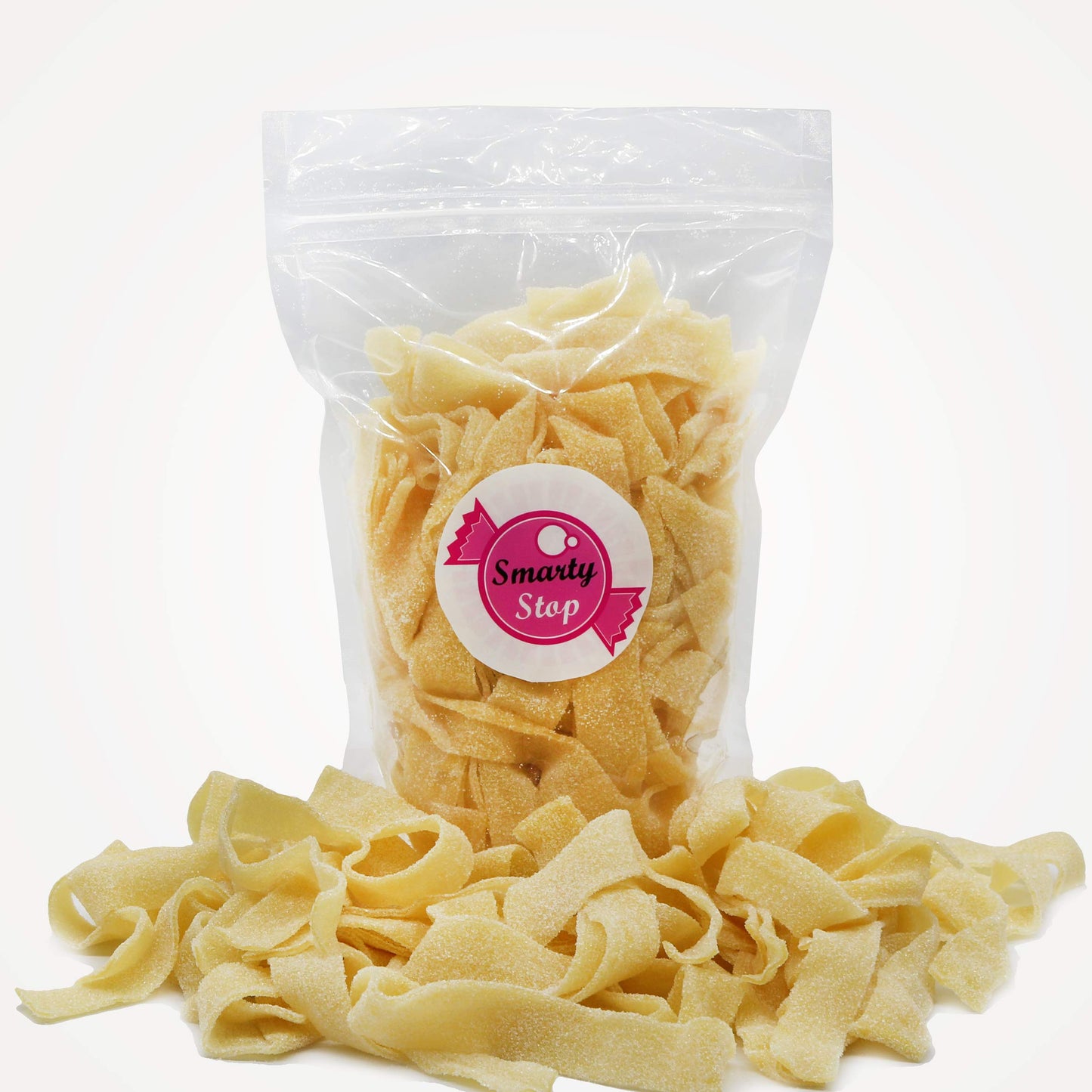 Mango Sour Gummy Candy Belts by Smarty Stop (1 Pound - Resealable Bag)