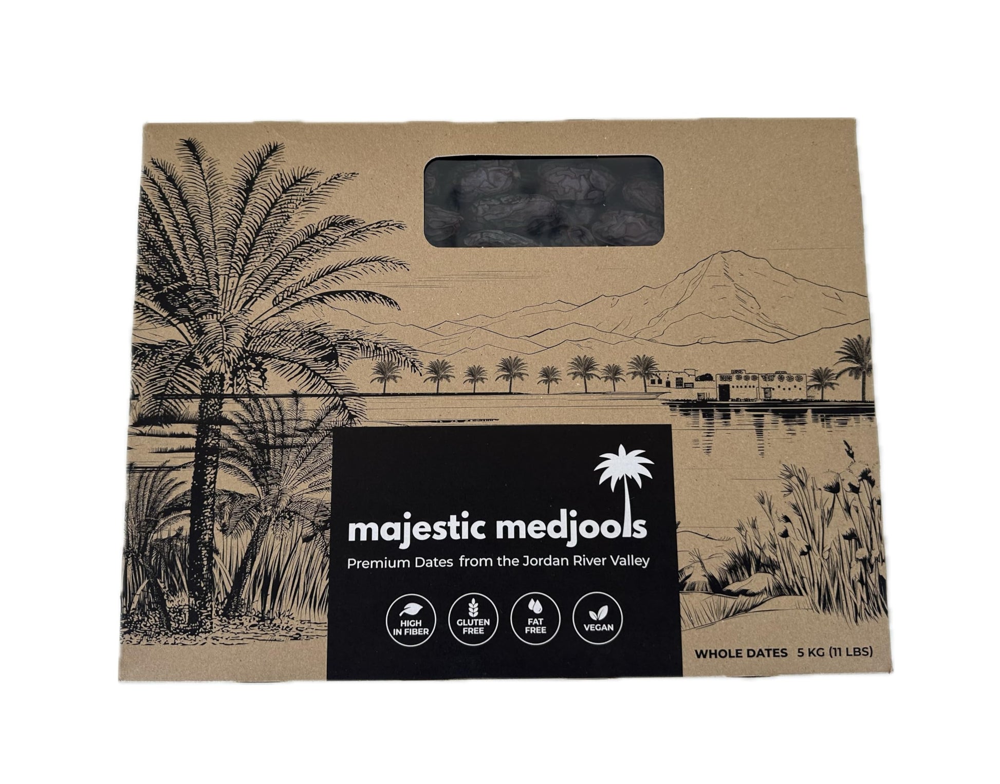 Majestic Medjools: Premium Dates from the Jordan River Valley (5Kg)