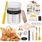 SAGOOITS Sourdough Starter Kit, 34oz Glass Jar, Yellow, Plus-01, Includes 13 Essential Baking Tools