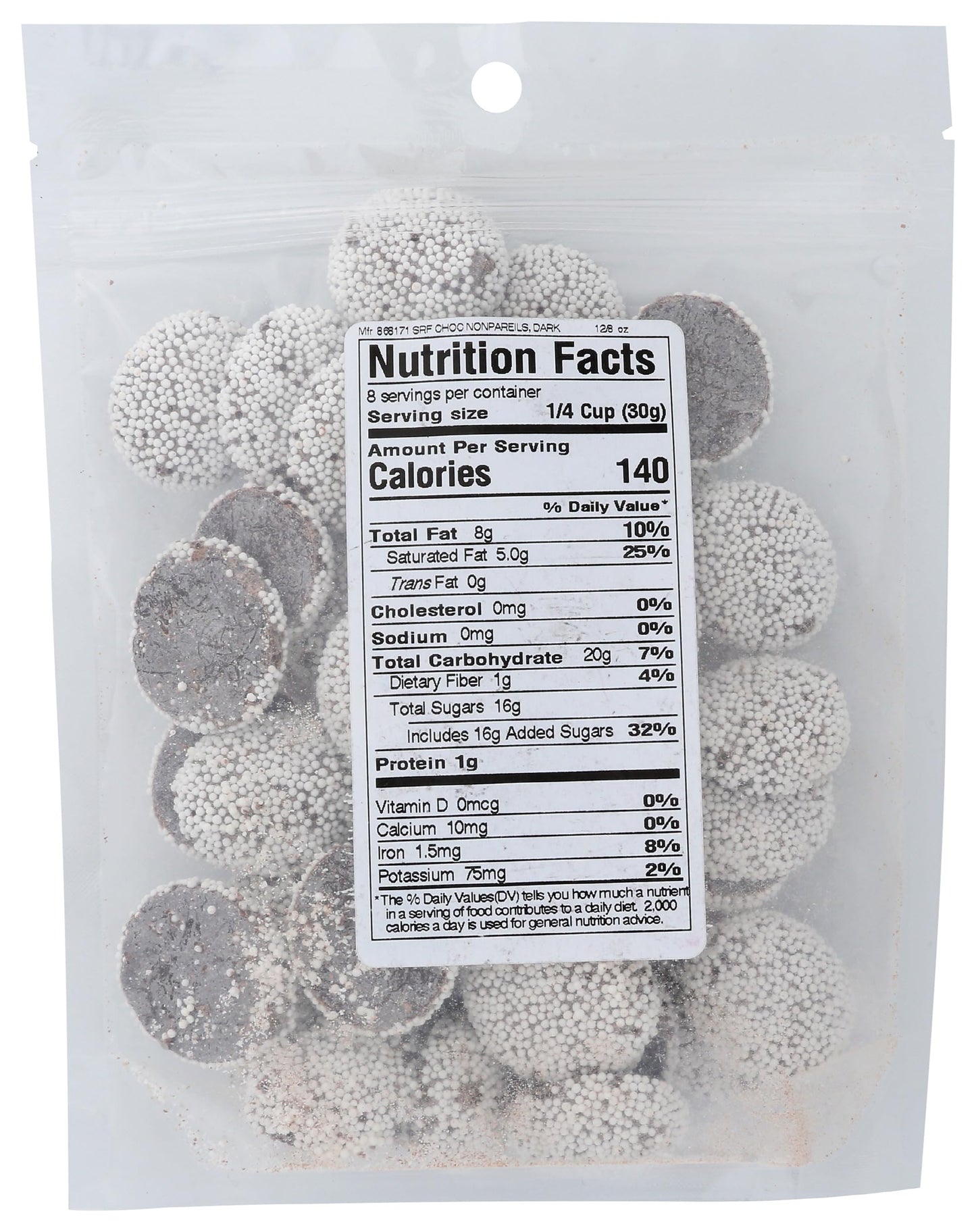 SUNRIDGE FARMS Dark Chocolate Nonpareils, 8 OZ