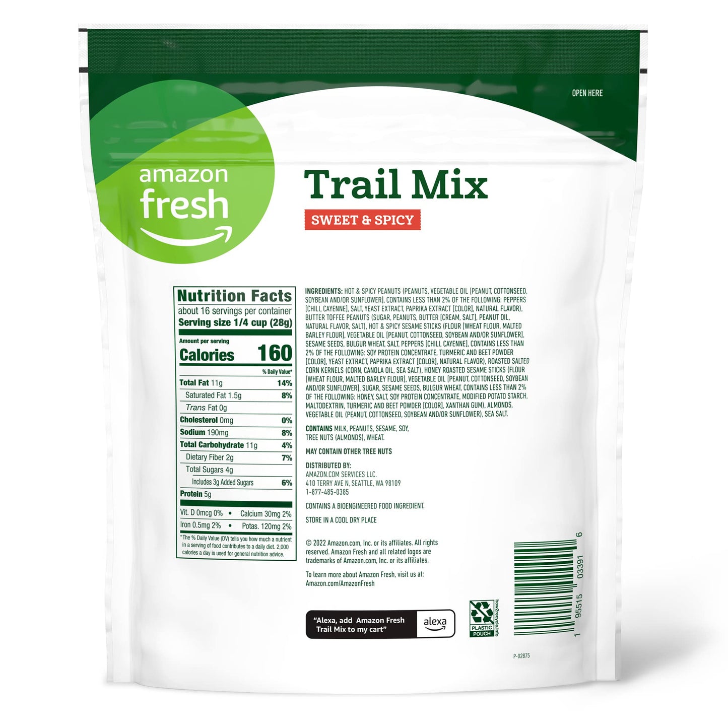 large online retailer Fresh Sweet & Spicy Trail Mix, 16 Oz, 16 Ounce (Pack of 1)