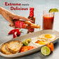 Tabaero Extra Hot Sauce, 8 oz Glass Bottle, Gourmet Spicy Sauce Gift, All Natural, Low Sodium, Made in the USA