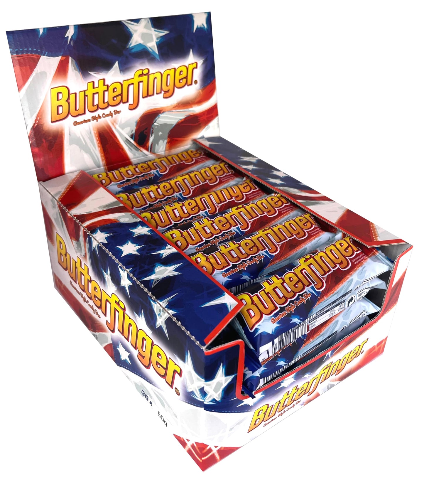 Butterfinger Single, Candy Bars (Pack of 36), 2.14 grams