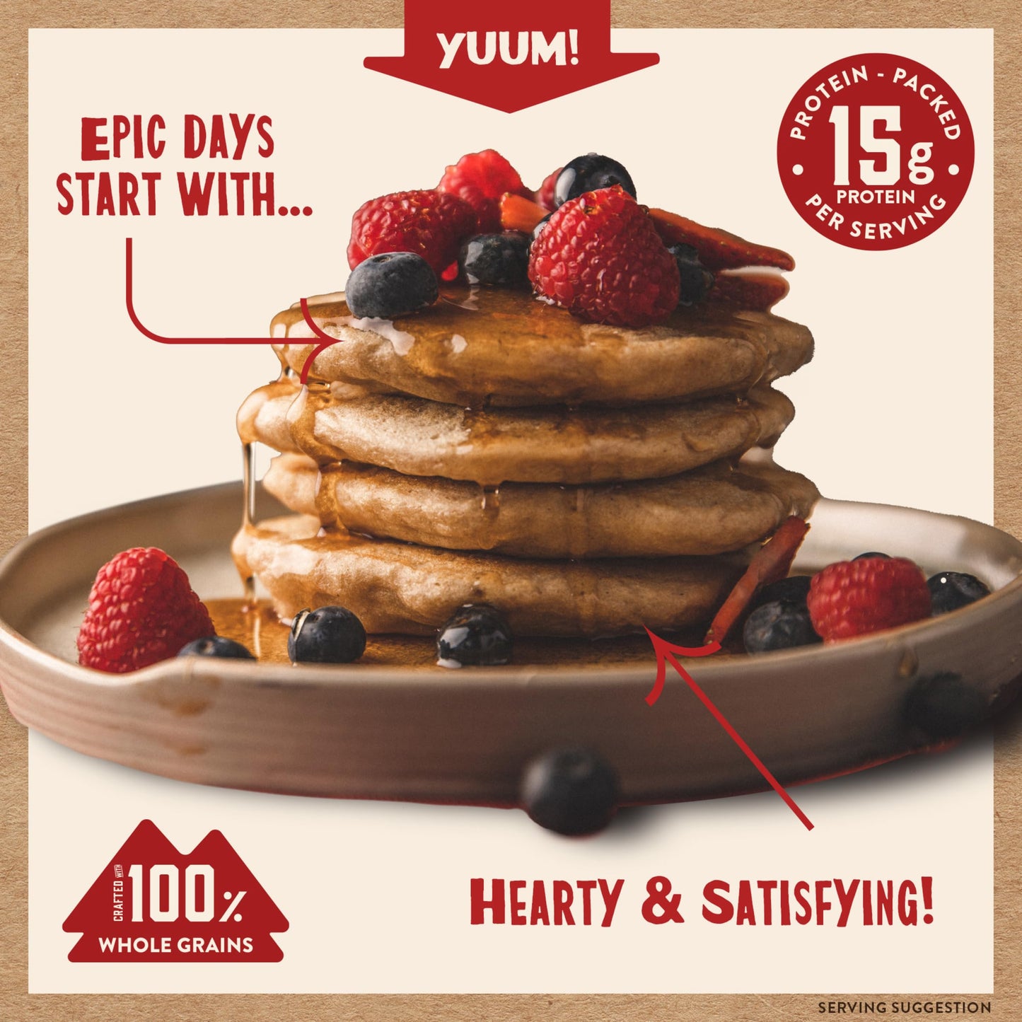 Kodiak Cakes Protein Pancake Power Cakes, Flapjack And Waffle Baking Mix, Buttermilk, 20 Oz, (Pack Of 6)