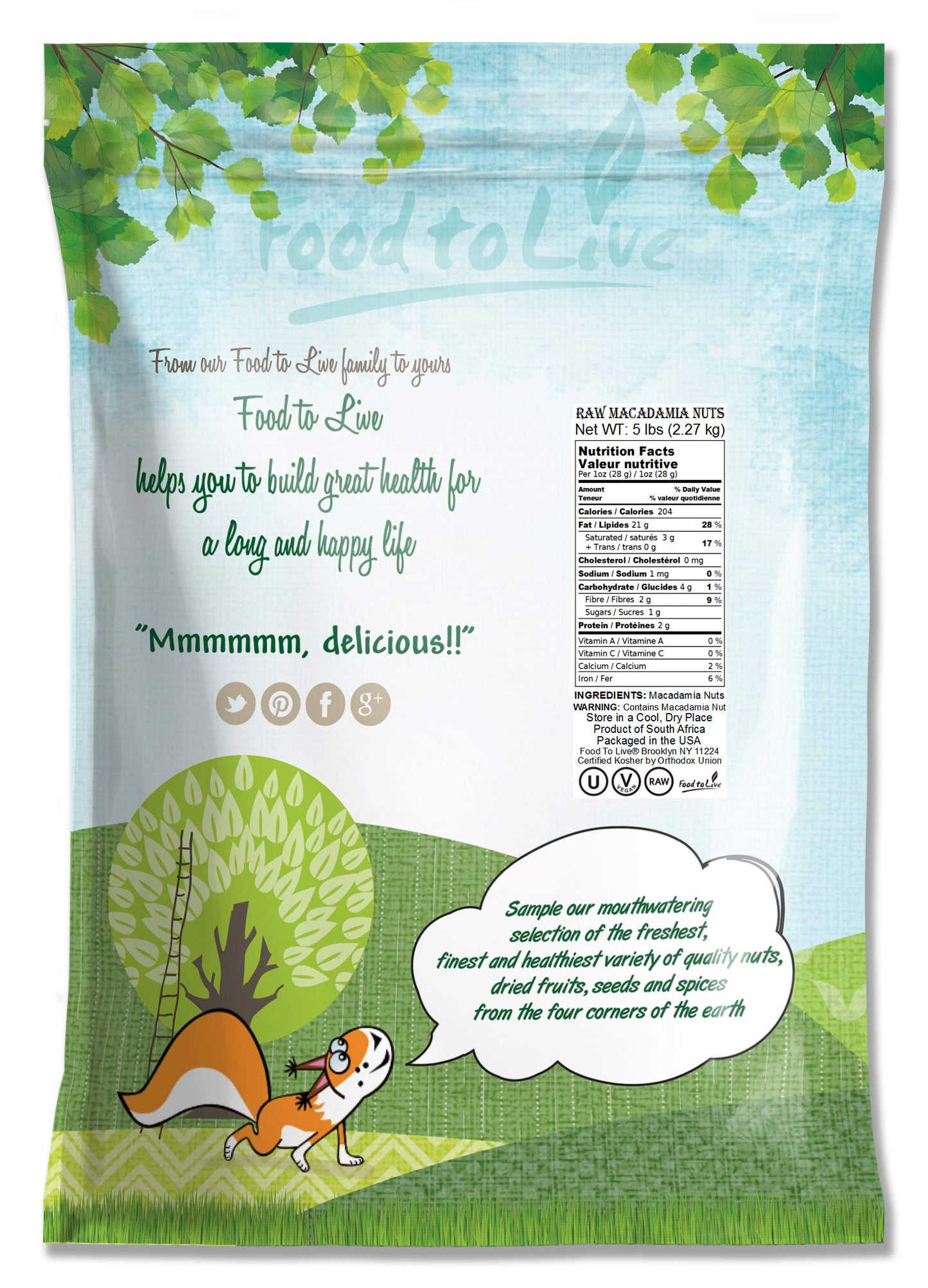 Nuts Raw Macadamia Malawi (1X5Lb)
