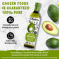 Chosen Foods 100% Pure Avocado Oil, Keto Friendly, High-Heat Cooking, 33.8 Fl Oz, Clear