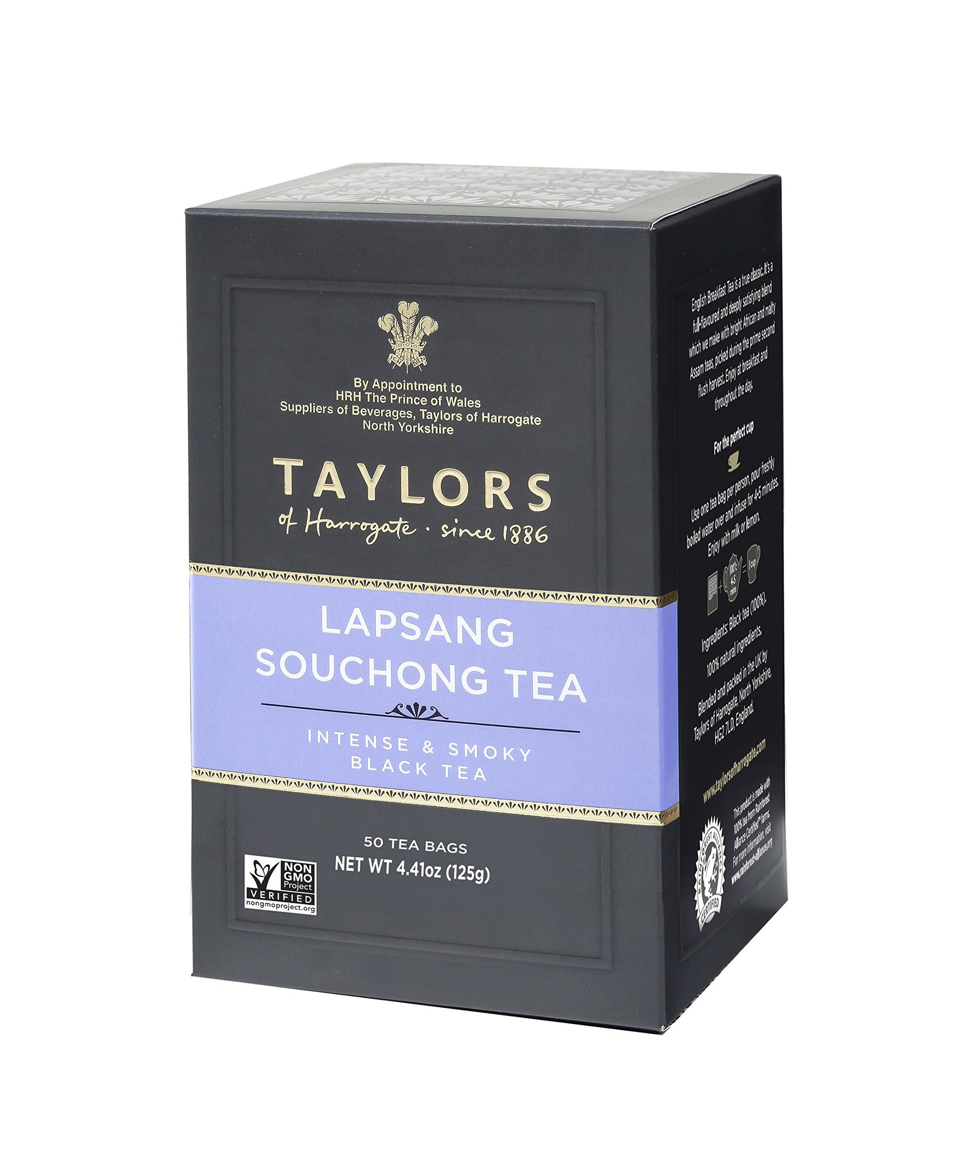 Taylors of Harrogate Lapsang Souchong Tea, 50 Teabags, Pack of 6, Model 1400