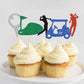 Gyufise 30 Pack Golf Cupcake Toppers Golf Ball Player Cake Decorations Golf Cupcake Picks For Sport Theme Man Boy Girl Birthday