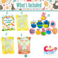 Easter Snack Basket With Liner (44 Count) Filled With Treats, Peelable Gummies, Marshmallow Gummies, Bunny And More, Great Packa