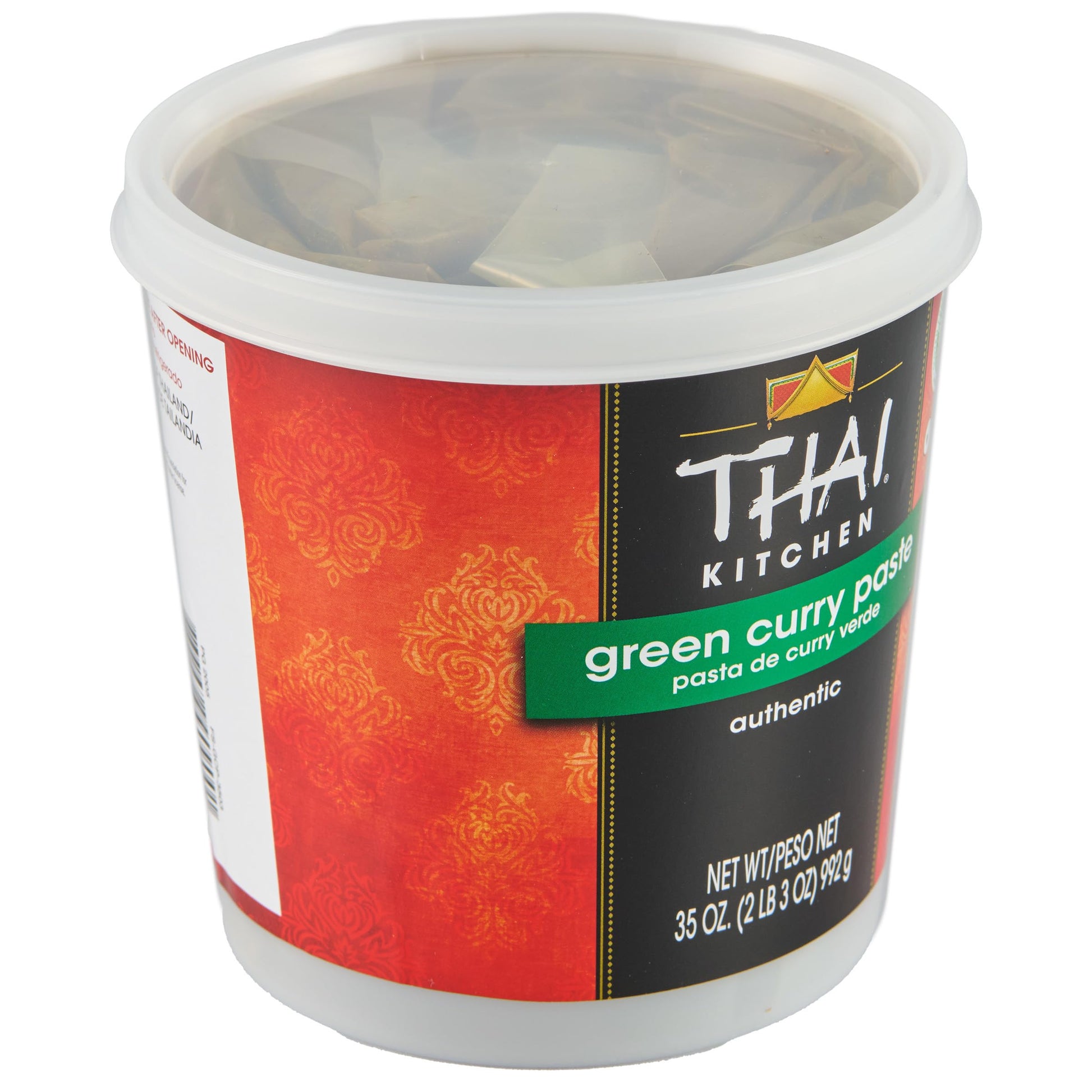 Thai Kitchen Green Curry Paste, 35 Oz - One 35 Ounce Tub Of Bulk Thai Green Curry Paste, Perfect For Vegetables, Soup Bases, Ric