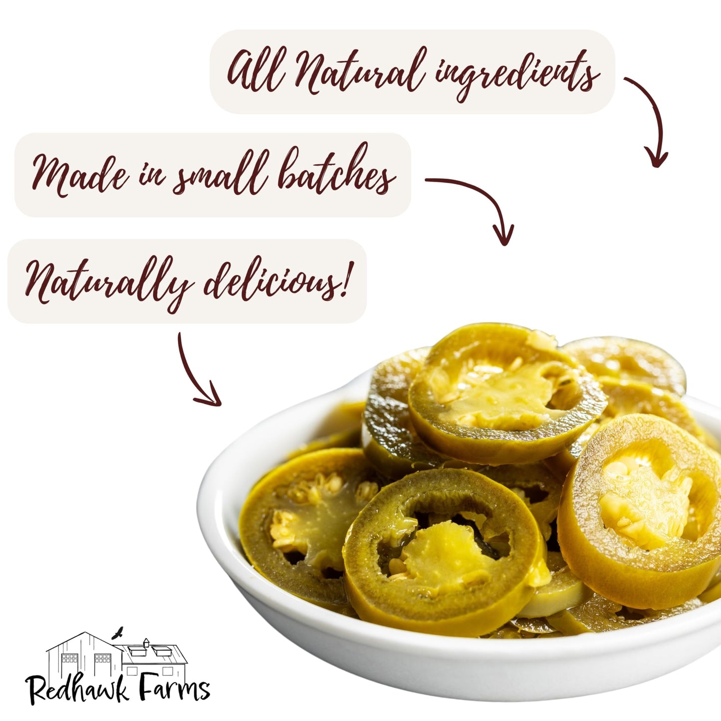 Redhawk Farms Candied Jalapenos - Premium Candied Jalapeno Slices In A Flavorful Vinegar Brine - All Natural, Gourmet Snacks & G