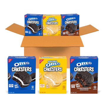 OREO Cakesters Soft Snack Cakes Variety Pack  Christmas Stocking Stuffers  3-5 Count Packs (15 Total Snack Packs  5 Per Flavor)