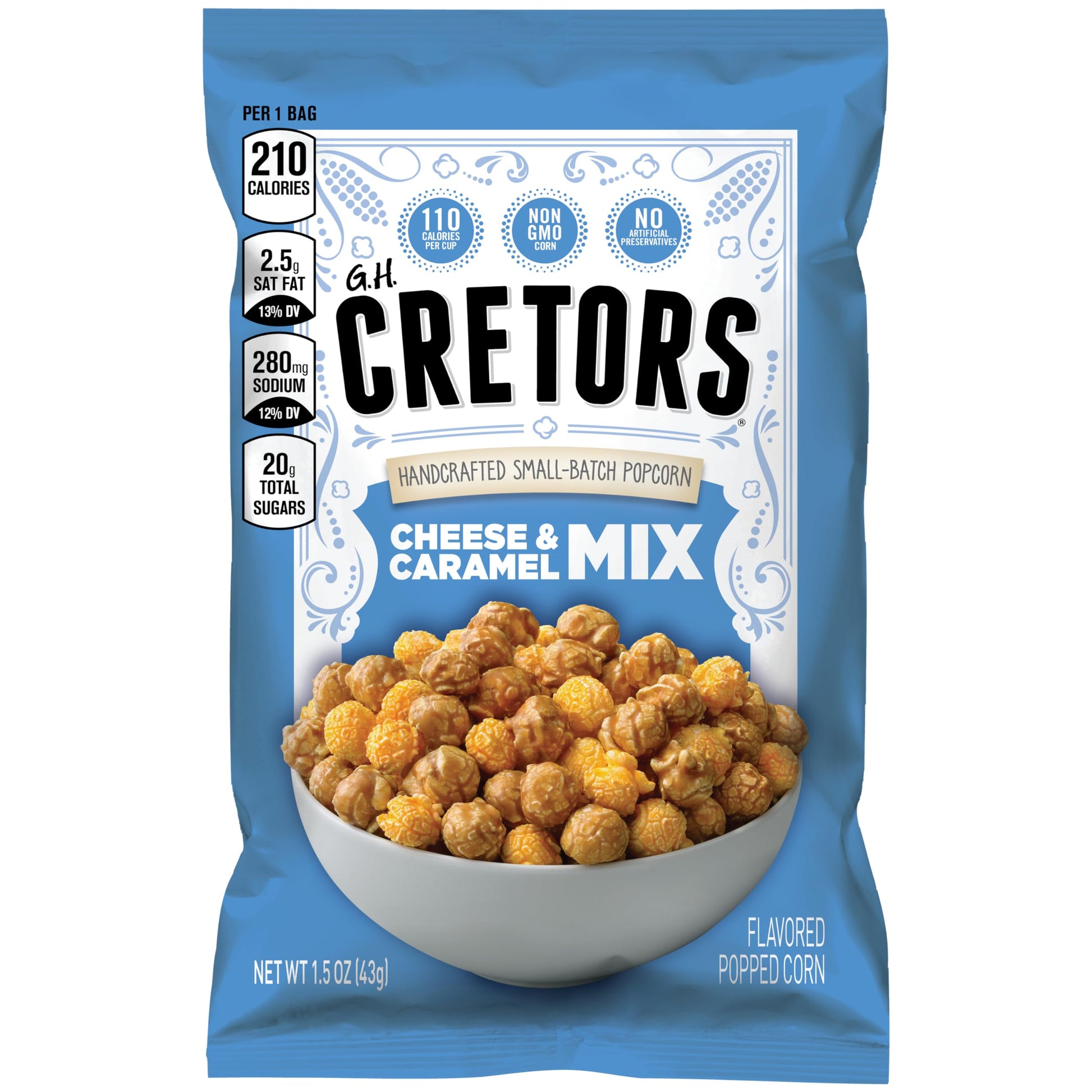 G.H. Cretors Popcorn The Mix, 1.5-Ounce Bags, Pack of 24
