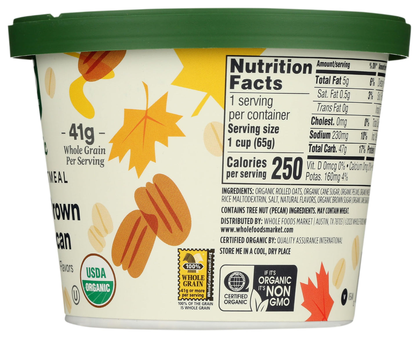 365 by Whole Foods Market, Organic Instant Oatmeal, Maple & Brown Sugar Pecan, 2.3 Ounce