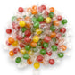 Assorted Sour Fruit Candy Balls, 1.5 Lbs Bulk Hard Candy Balls, Individually Wrapped Old Fashioned Hard Candy Cherry, Lemon, Lim