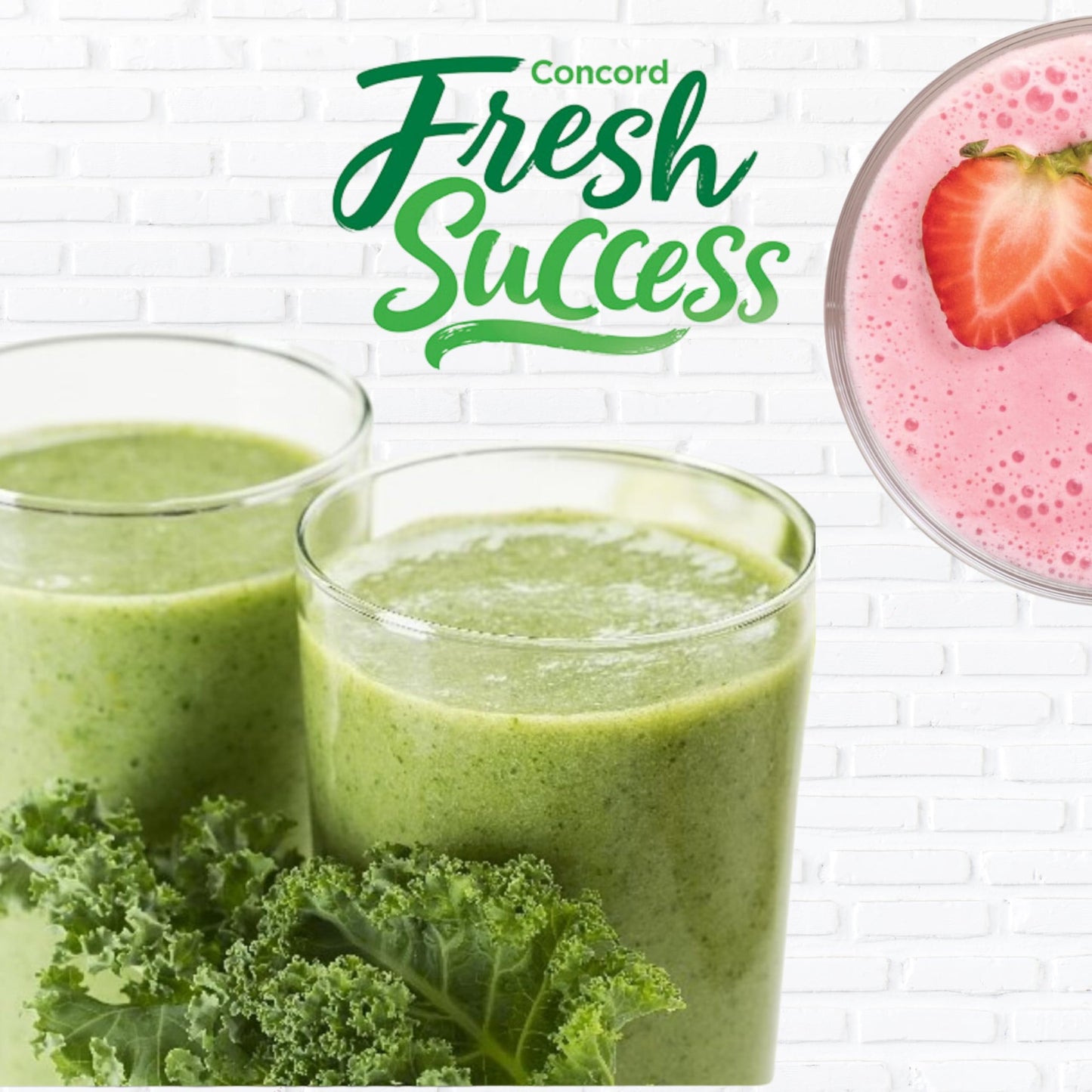 Concord Foods, 3 Breakfast Fruit Smoothie Mix Flavors: 6 Chocolate Banana 2 Oz Pouches, 6 Banana 2 Oz Pouches, 6 Strawberry 2 Oz