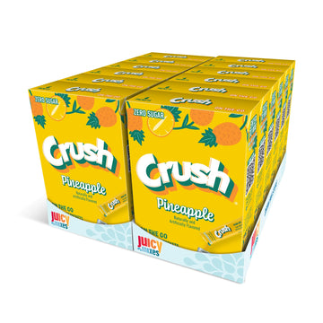 Juicy Mixes Crush- Powder Drink Mix - Sugar Free & Delicious (Pineapple, 72 Sticks)