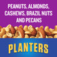 PLANTERS Mixed Nuts, Lightly Salted, 15 Ounce Canister, Pack of 3
