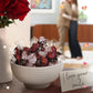 Lindt LINDOR Strawberry Dark Chocolate Truffles, 15.2 oz Bag, Dark Brown & Light Pink/White, Smooth Melting Center