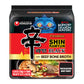 Nongshim Ramen Noodles  Gourmet Instant Ramen  enhanced Microwavable Noodle Soup  Shin Black  4.58 Ounce (Pack of 16) - Packaging Graphic May Vary