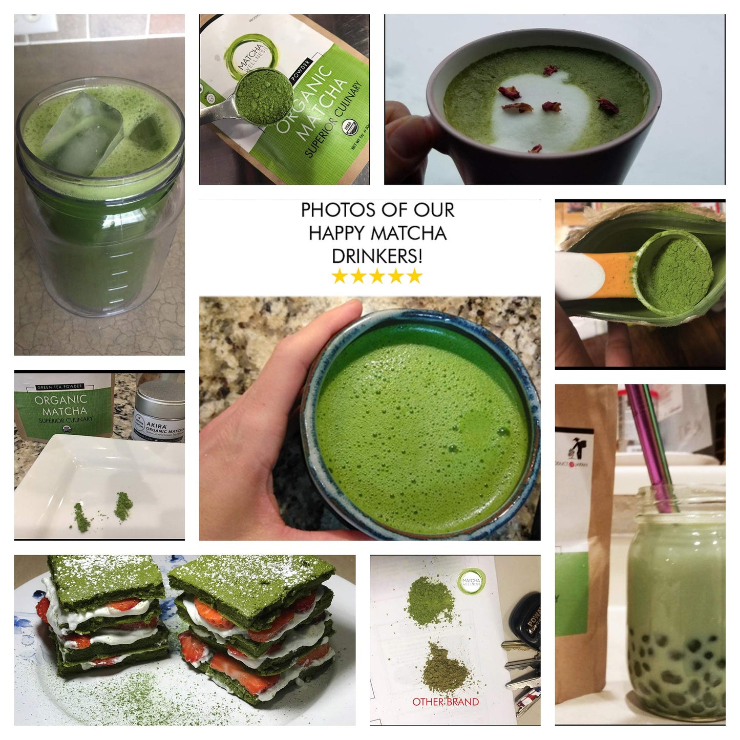 eco heed Matcha Green Tea Powder Organic Ceremonial Grade 1.4oz - 1st Harvest enhanced Matcha From Uji - Matcha Wellness