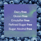 Floura Blueberry Matcha Fruit-Forward Fiber Bars- High Fiber, Vegan, Gluten & Dairy Free, Low Calorie Healthy Snack Bars with Up
