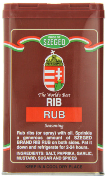 Szeged Rib Rub, 5-Ounce Tins (Pack Of 6)