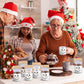Vesici 6 Set Christmas Hot Cocoa Gift Sets with Mug Includes Snowman Enamel Cup Mini Kraft Paper Pouches and Labels Stickers for