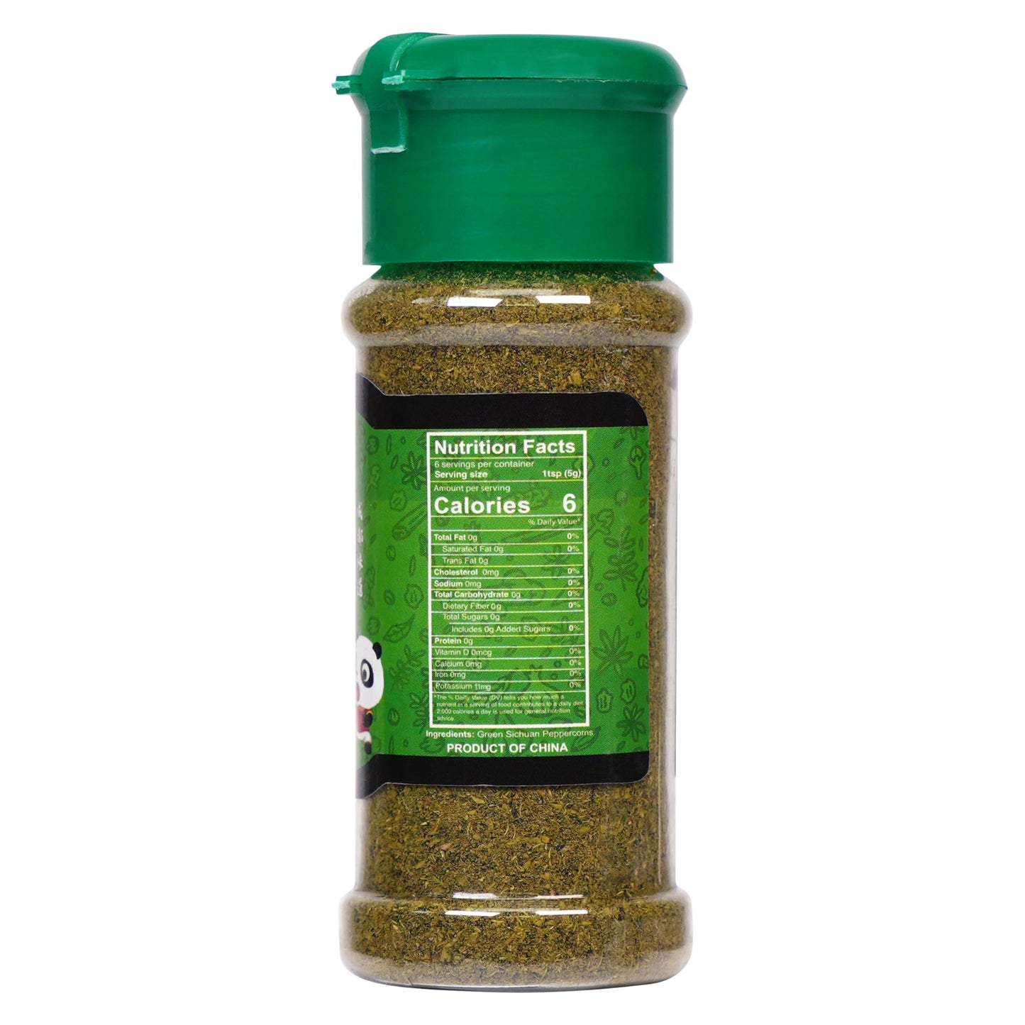 Natural Plus Green Premium Szechuan Green Peppercorns Powder, 1.08 Oz, Ideal for Kung Pao Chicken and Mapo Tofu