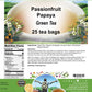 Terravita Passionfruit Papaya Green Tea - 25 Count Tea Bags, Refreshing Herbal Blend for Energy and Wellness