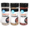 Happy Belly Grilling Spices Set - Prime Steak, Smoked BBQ, Fajita Seasoning - 4.5 Oz