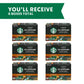 Starbucks K-Cup Coffee Pods, Medium Roast with 2X Caffeine, 10 Count per Box, 6 Boxes (60 Pods Total)
