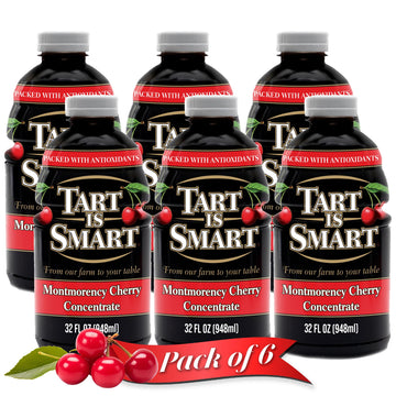 Tart is Smart Montmorency Tart Cherry Juice Concentrate, Cherry Juice Bottle Beverage, Rich in Antioxidants, Ideal for Muscle Re