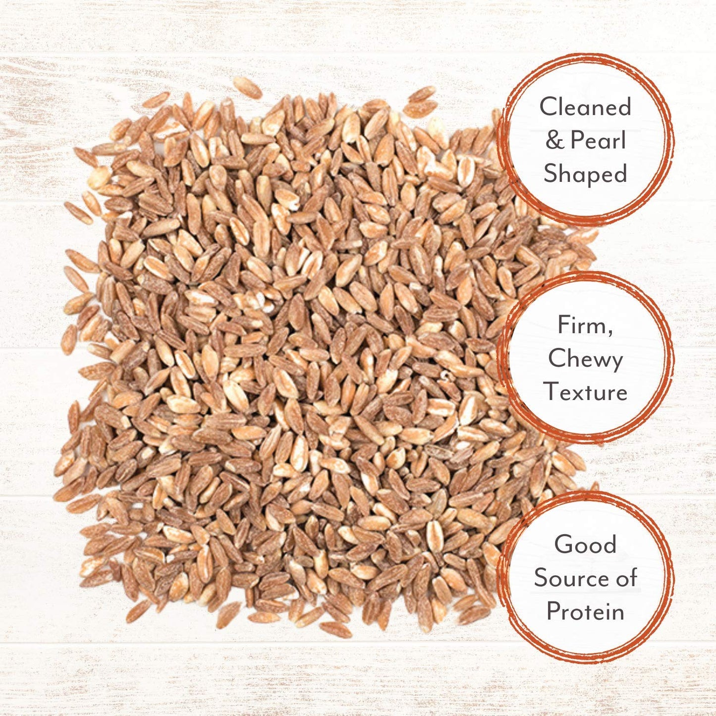 Roland Foods Pearled Italian Farro, 17.6 Ounce Bag, Pack Of 3