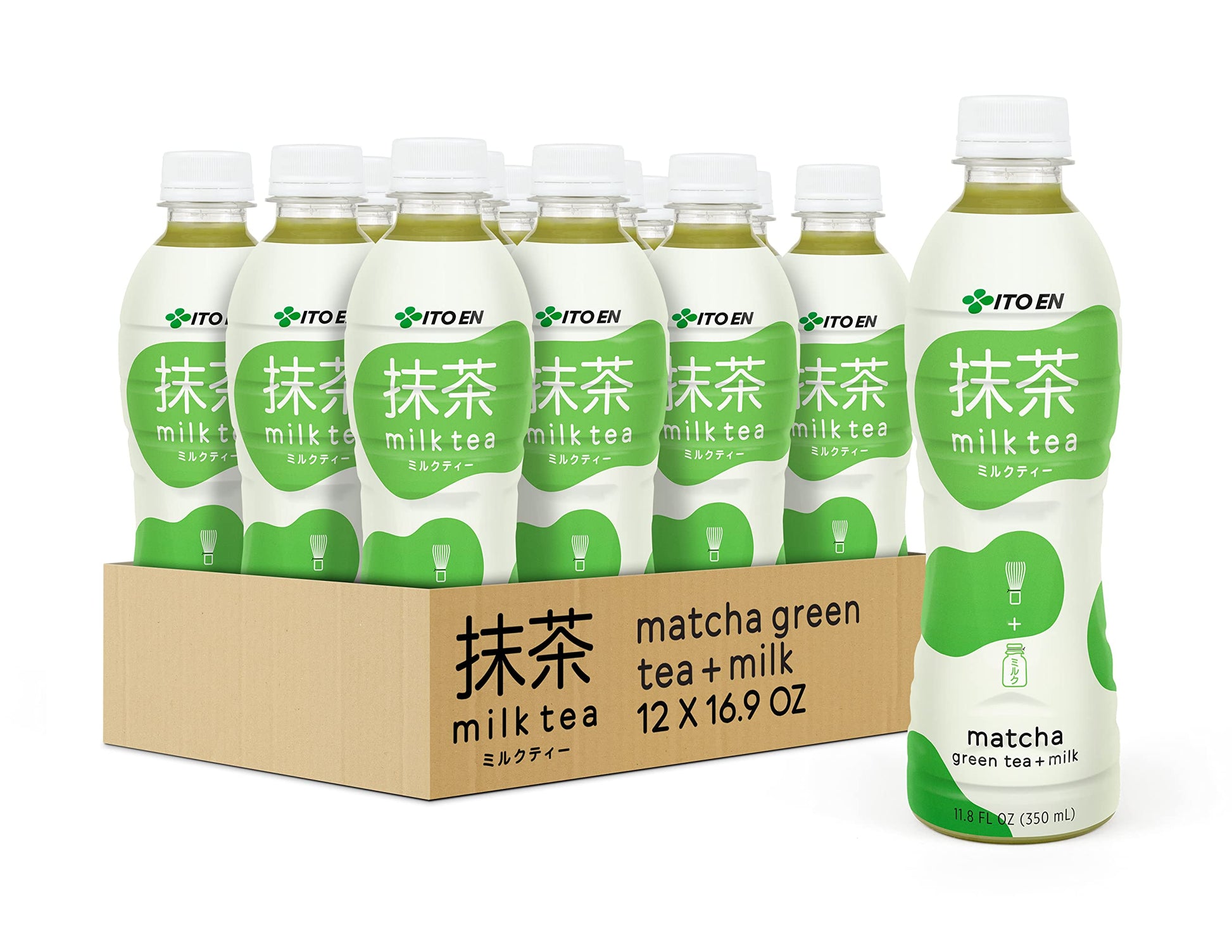Ito En Matcha Milk Tea, Sweetened, 11.8 Ounce (Pack Of 12)