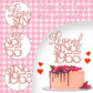 Rssta i Glitter Cake Topper, Seventy Cheers to 70 Years, Rose Gold, Model XM310-1953, Perfect for 70th Birthday and Anniversary Celebrations